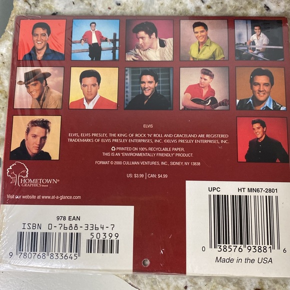 Elvis 2001 Mini Calendar-Pop Shots 3-D Pop Up Greeting Card-Vintage Collectibles - Picture 5 of 13